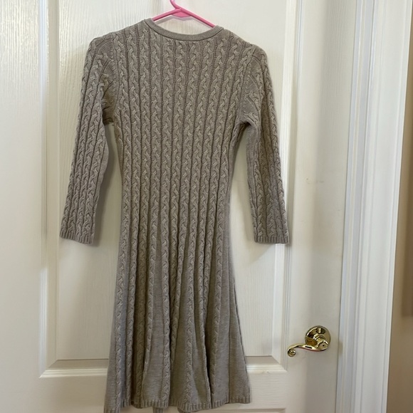 J Howard Sweater Dress Cable Knit Light Tan Size Small - Picture 4 of 5